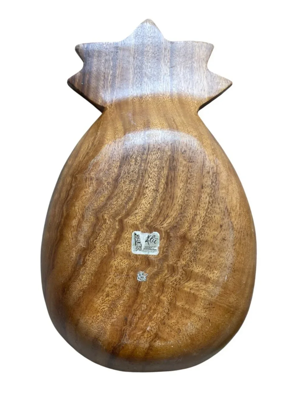 Vintage ALII WOODS Honolulu Monkeypod Pineapple Bowl Set - Mid-Century  MCM Tiki